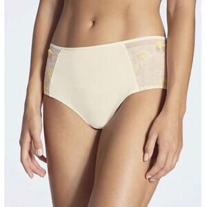 CALIDA Damen Embroidery Tulle High Waisted Brief Panties XS New